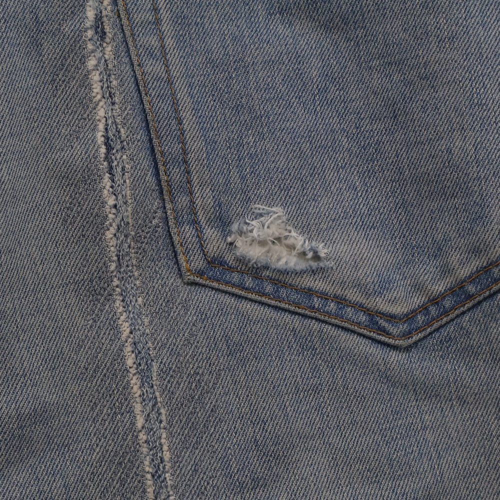 CELINE(セリーヌ) 21SS バイカラーツートーンデニムパンツ 2N316864M インディゴ/ホワイト