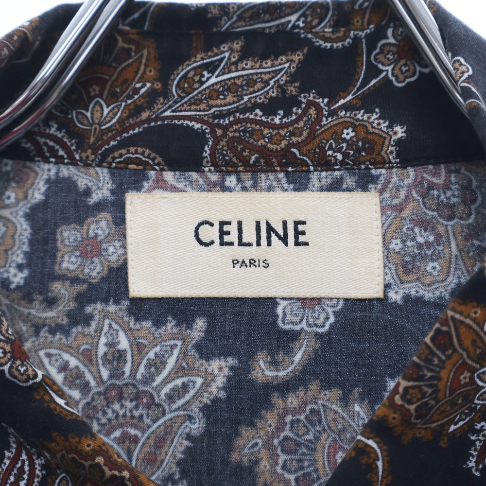 CELINE(セリーヌ) 20AW ペイズリー柄 ウエスタン長袖総柄シャツ 2C143428K マルチ