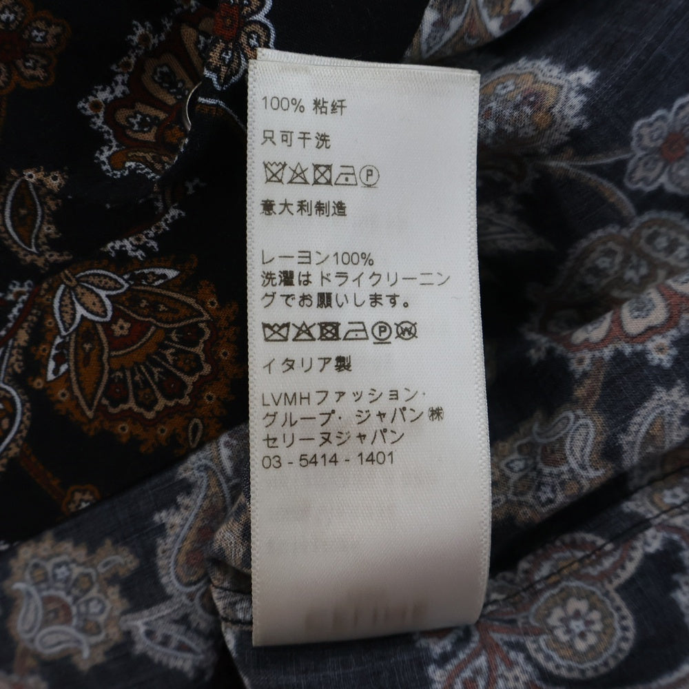 CELINE(セリーヌ) 20AW ペイズリー柄 ウエスタン長袖総柄シャツ 2C143428K マルチ