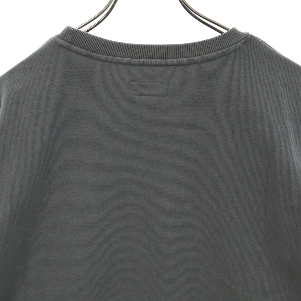 Lafayette(ラファイエット) ROSE LOGO US COTTON PIGMENT DYED CREWNECK LE230701 ローズロゴ ピグメントダイ クルーネック長袖スウェット グレー