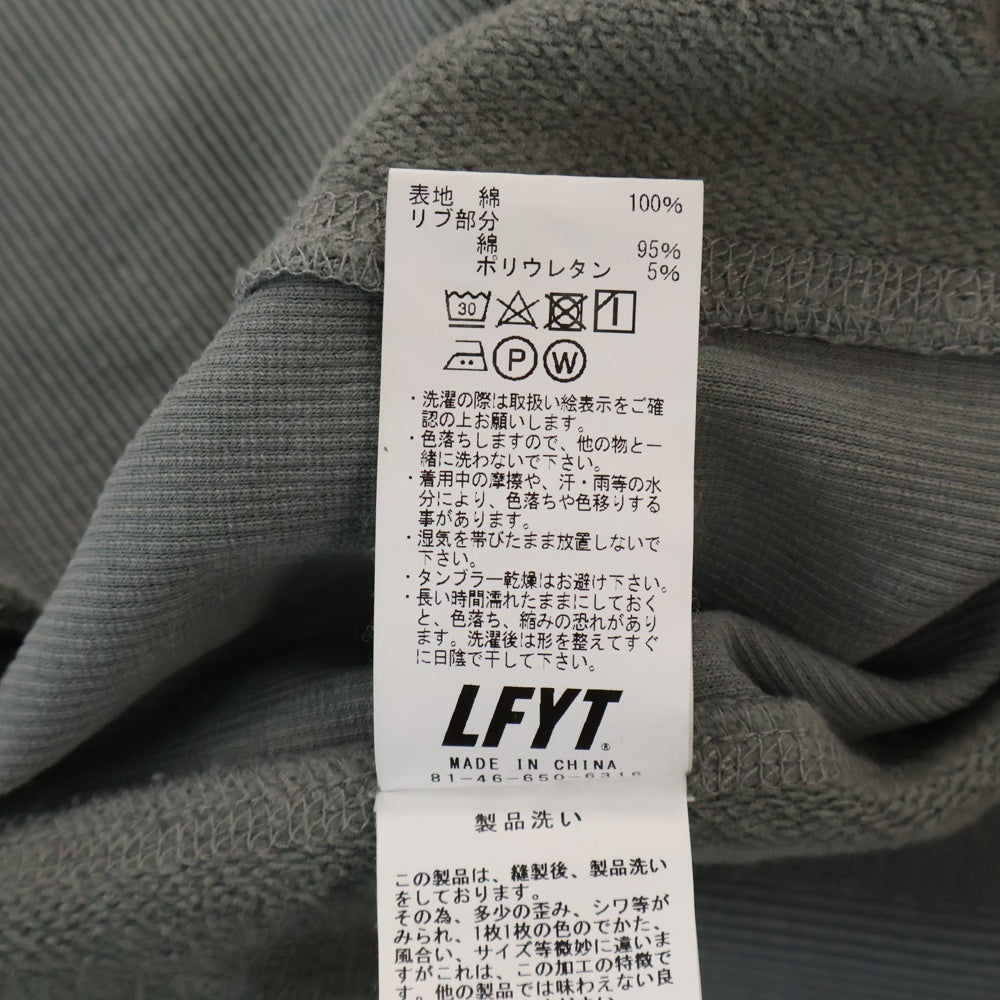 Lafayette(ラファイエット) ROSE LOGO US COTTON PIGMENT DYED CREWNECK LE230701 ローズロゴ ピグメントダイ クルーネック長袖スウェット グレー
