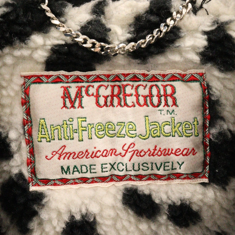 WACKO MARIA(ワコマリア) 23AW ×McGREGOR ANTI-FREEZE JACKET TYPE-1 アンチフリーズジップアップジャケット ブラック 23FW-WMO-MC01