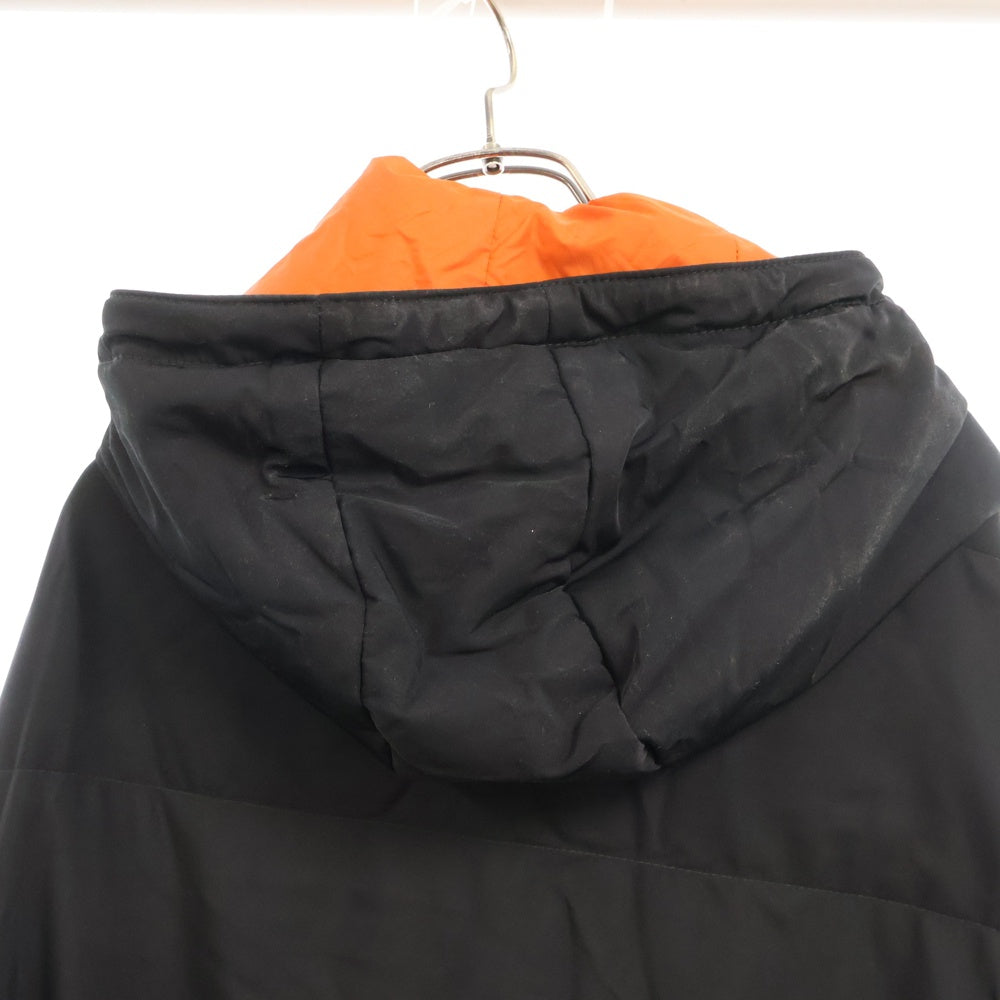 RAF SIMONS(ラフシモンズ) Antwerp RAVE BLANKET CAPE バックアントワーププリント ブランケット ケープコート ブラック
