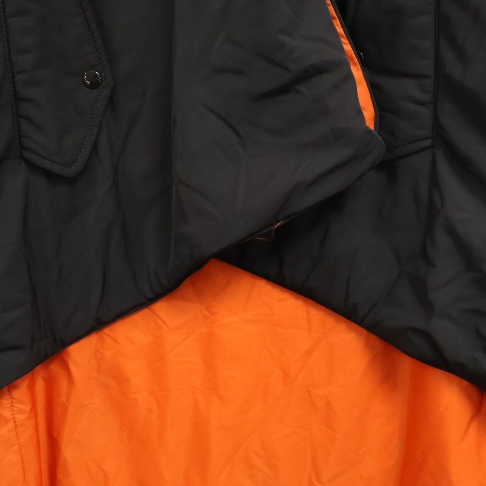 RAF SIMONS(ラフシモンズ) Antwerp RAVE BLANKET CAPE バックアントワーププリント ブランケット ケープコート ブラック