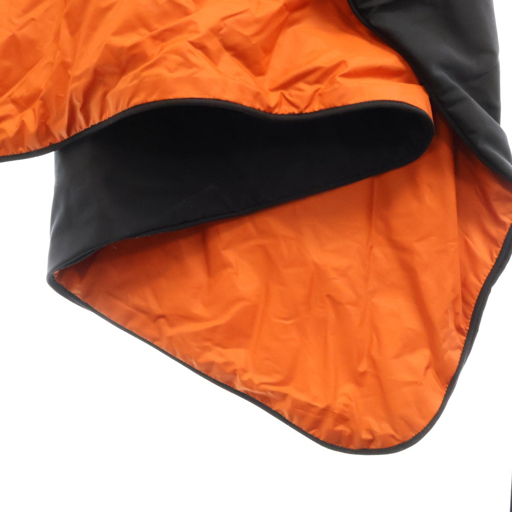 RAF SIMONS(ラフシモンズ) Antwerp RAVE BLANKET CAPE バックアントワーププリント ブランケット ケープコート ブラック
