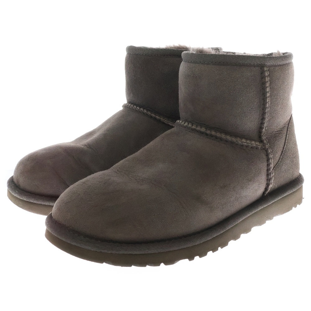UGG(アグ) W CLASSIC MINI 5854 W クラシックミニ ムートンブーツ レディース グレー