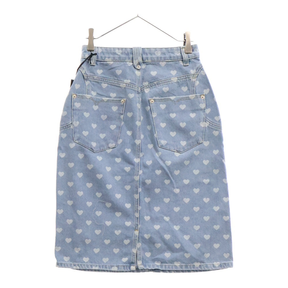 DIESEL(ディーゼル) レディース ハート総柄 デニムスカート 00SX12 インディゴ