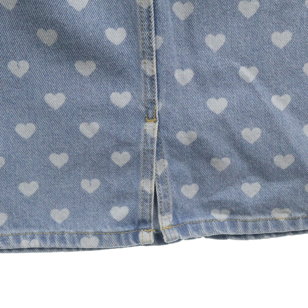 DIESEL(ディーゼル) レディース ハート総柄 デニムスカート 00SX12 インディゴ