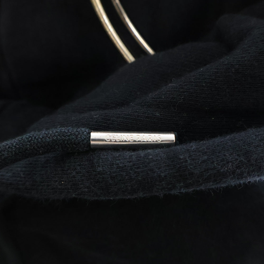 CELINE(セリーヌ) 22AW LOGO PRINT LOOSE HOODIE ロゴプリント プルオーバーウェットパーカー フーディー2Y969670Q ブラック
