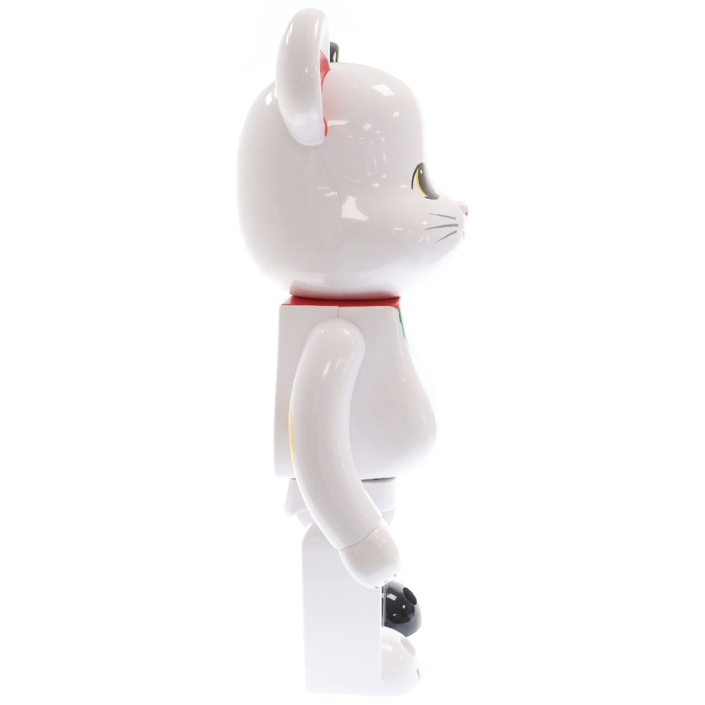 MEDICOM TOY(メディコムトイ) BE@RBRICK 招き猫 招福 黒×金運 白 1000% ベアブリック フィギュア ブラック/ホワイト