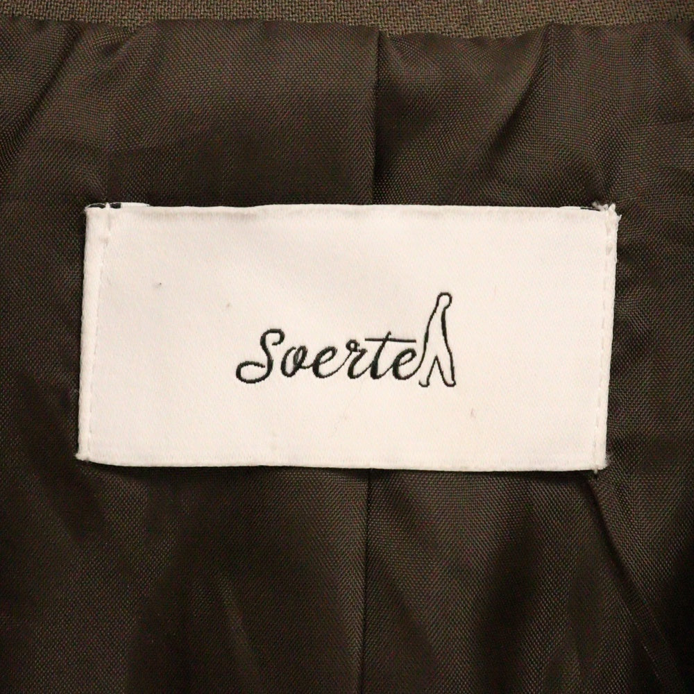 soerte(ソエルテ) オーバーサイズダブルブレストジャケット SOGRG0122003 ブラウン