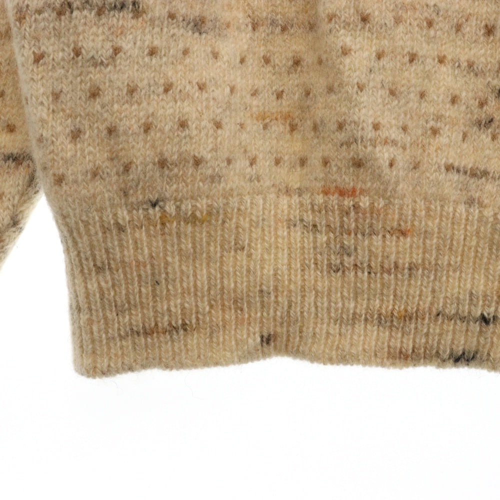 PENDLETON(ペンドルトン) 70s VINTAGE クルーネック ウールニットセーター ベージュ ヴィンテージ