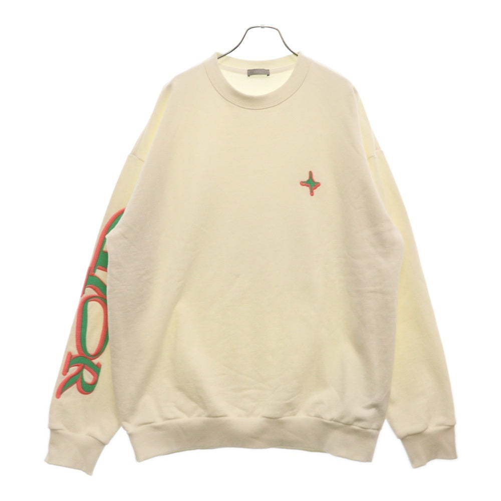 DIOR(ディオール) 24AW ×LEWIS HAMILTON ルイスハミルトン クルーネックスウェットトレーナー ホワイト 513J670A0531