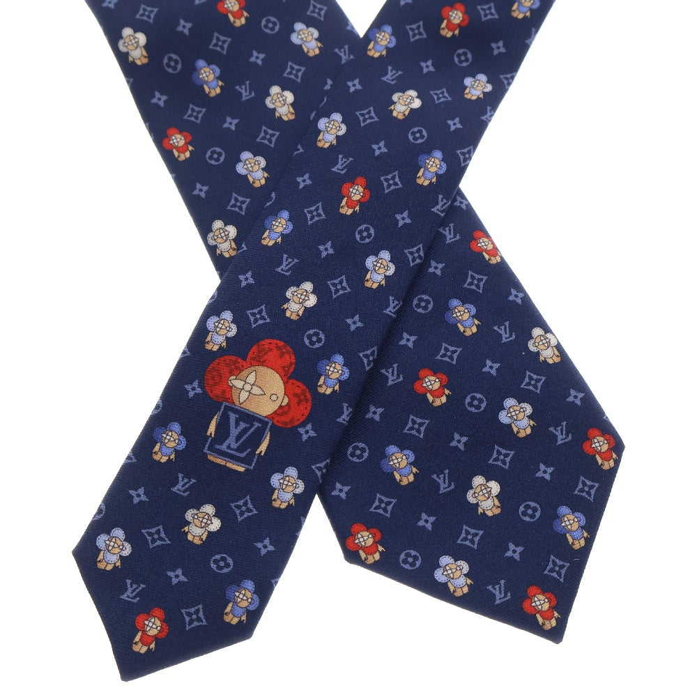 LOUIS VUITTON(ルイヴィトン) クラヴァット ソー ヴィヴィエンヌ モノグラム ネクタイ M76322 ブルー