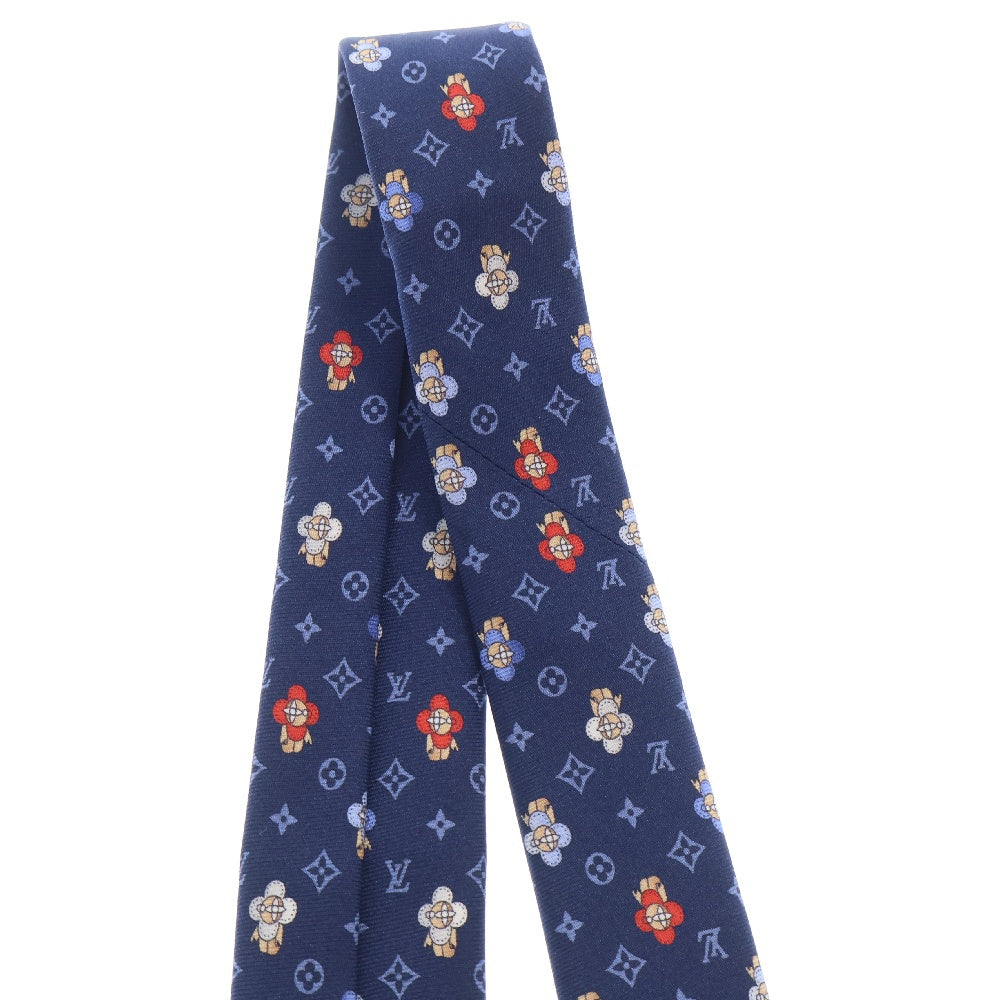 LOUIS VUITTON(ルイヴィトン) クラヴァット ソー ヴィヴィエンヌ モノグラム ネクタイ M76322 ブルー