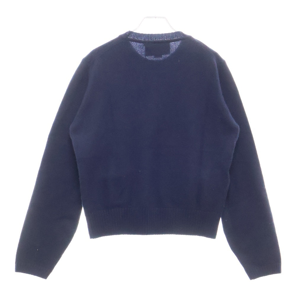 GUCCI(グッチ) GG装飾 クルーネックカシミヤセーター ニット 662179 XKBYJ ネイビー