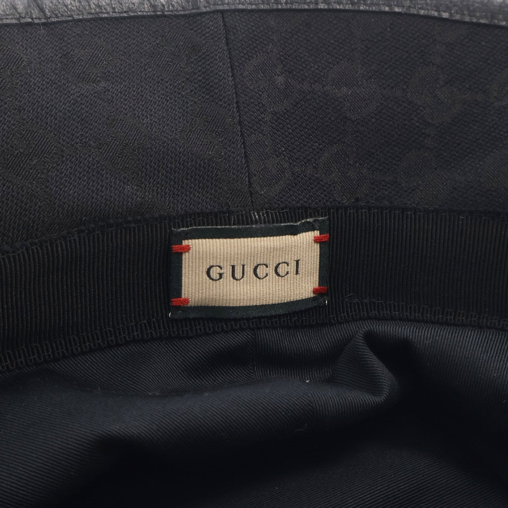 GUCCI(グッチ) オリジナル GGキャンバス バケットハット 576587 4HG53 ブラック