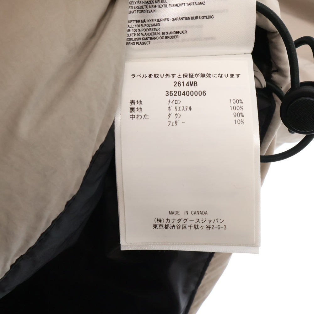 CANADA GOOSE(カナダグース) BLACK LABEL 2614MB Everett Vest ブラックレーベル エバレット ダウンベスト ベージュ