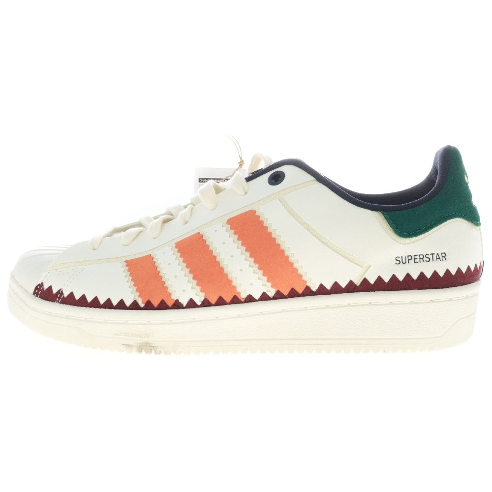 adidas(アディダス) SUPERSTAR スーパースター ローカットスニーカー コアホワイト/オレンジ/グリーン US9 1/2/27.5cm H05649