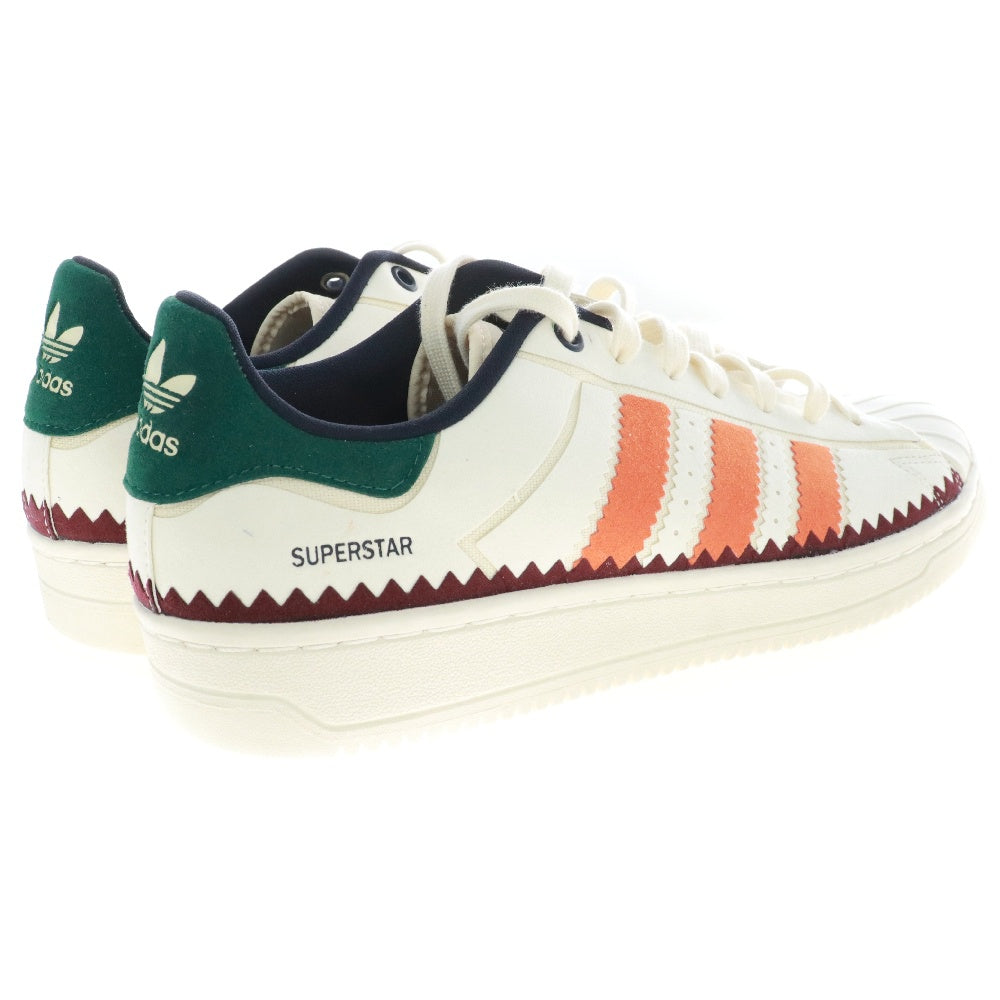 adidas(アディダス) SUPERSTAR スーパースター ローカットスニーカー コアホワイト/オレンジ/グリーン US9 1/2/27.5cm H05649
