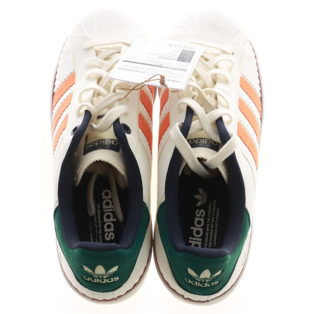 adidas(アディダス) SUPERSTAR スーパースター ローカットスニーカー コアホワイト/オレンジ/グリーン US9 1/2/27.5cm H05649