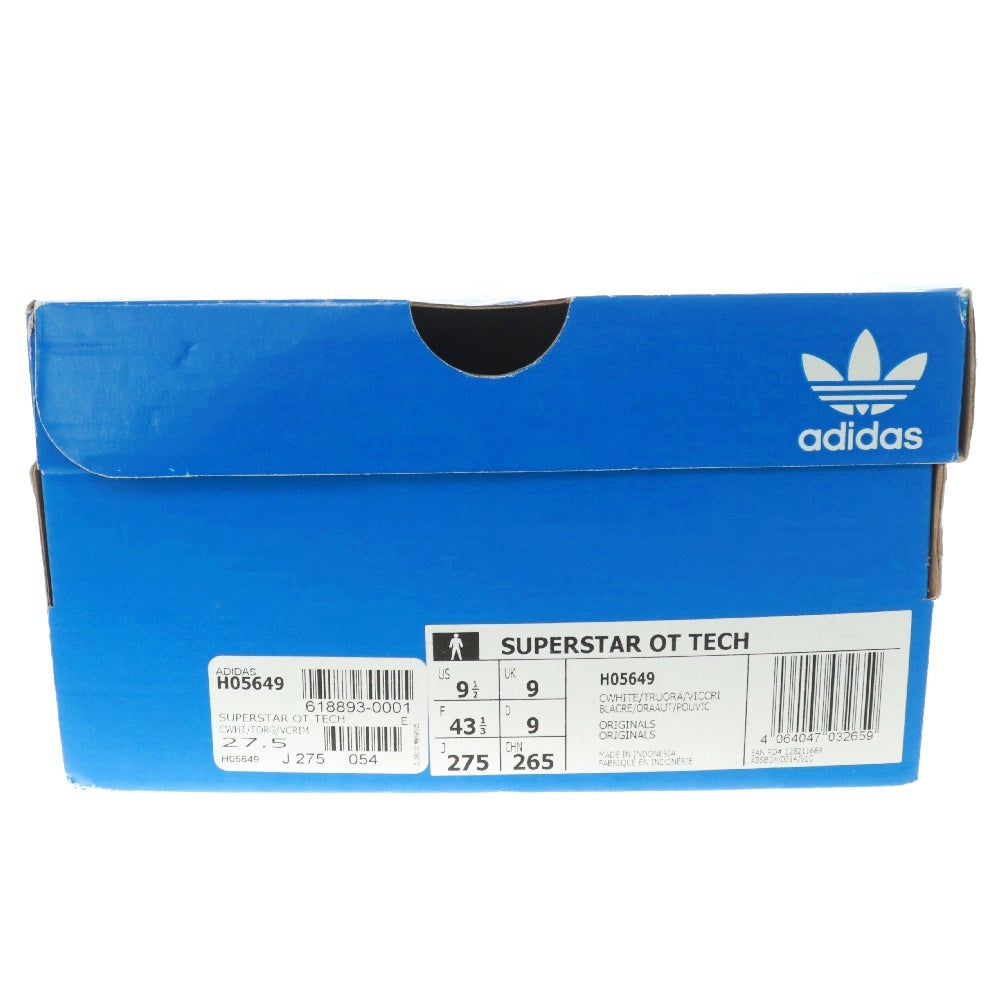 adidas(アディダス) SUPERSTAR スーパースター ローカットスニーカー コアホワイト/オレンジ/グリーン US9 1/2/27.5cm H05649