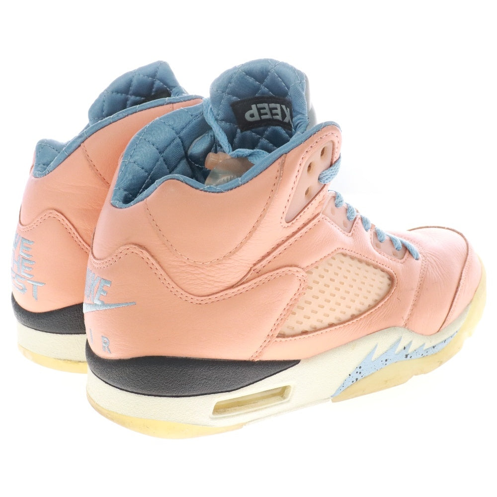 NIKE(ナイキ) ×DJKhaled AIR JORDAN 5 RETRO SP Crimson Bliss DV4982-641 DJキャレド エアジョーダン5 レトロ クリムゾンブリス ハイカットスニーカー ピンク US8/26.0cm