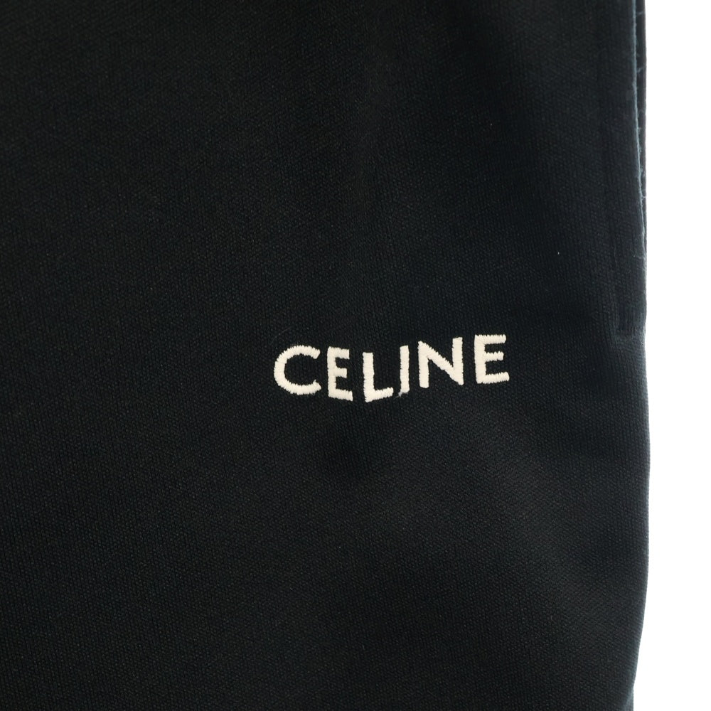 CELINE(セリーヌ) 21AW ダブルフェイスサイドラインパンツ トラックパンツ 2Z099121O ブラック
