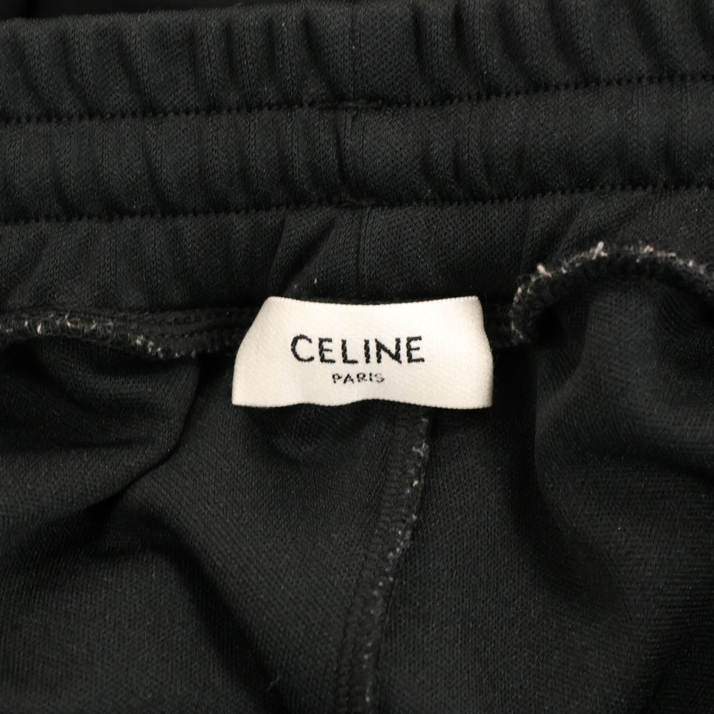 CELINE(セリーヌ) 22SS スタッズ付き ストレート ジョギングパンツ ダブルフェイス ジャージー ブラック 2Z166121O