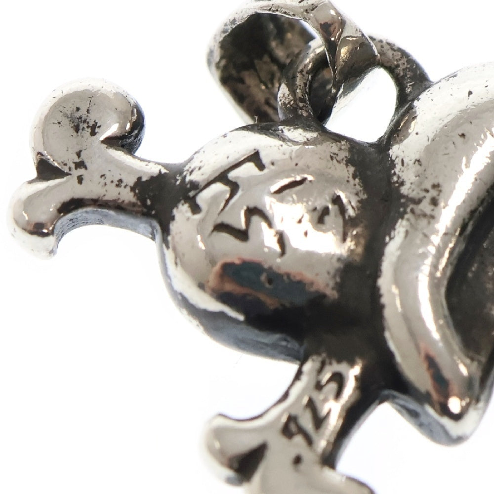 Travis Walker(トラヴィスワーカー) HEART AND CROSS BONES PENDANT ハートアンド クロスボーン チャーム ペンダント ネックレストップ シルバー