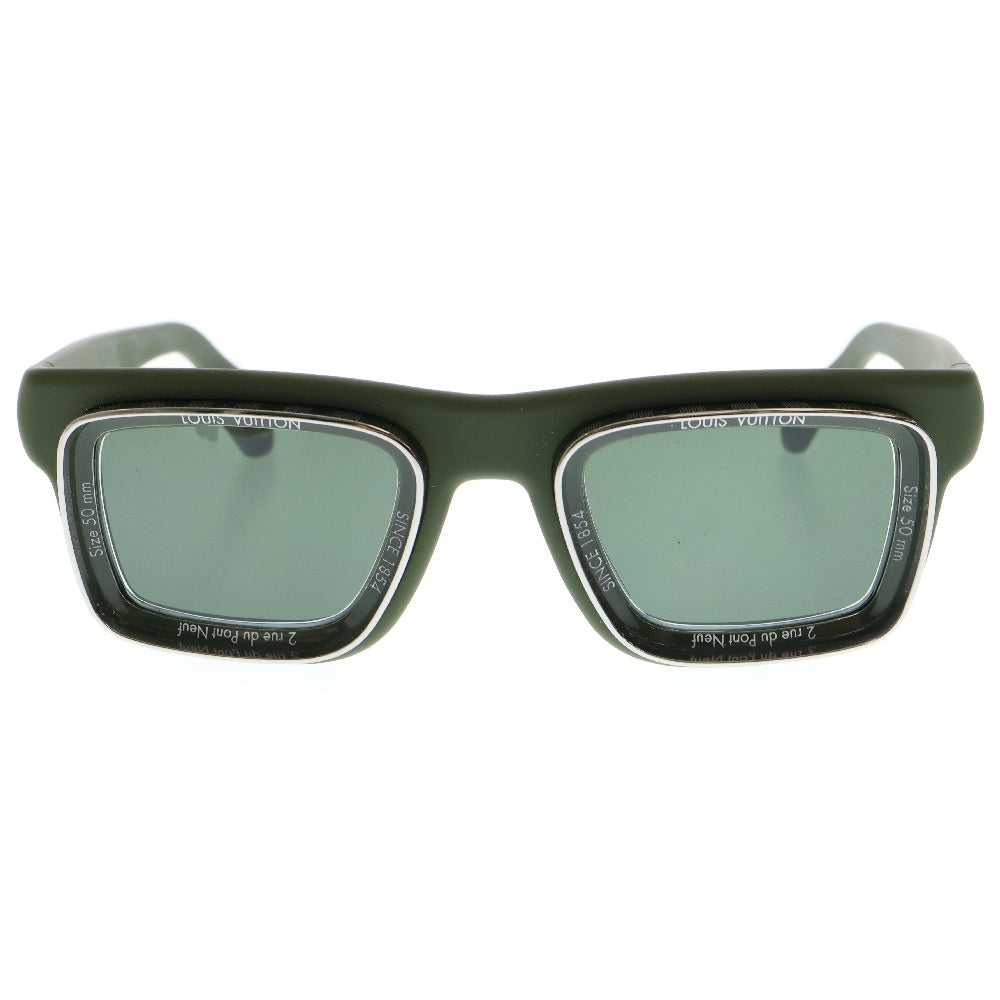 LOUIS VUITTON(ルイヴィトン) Z2443U LV スーパーヴィジョン スクエア カラーレンズサングラス アイウェア 眼鏡 カーキ