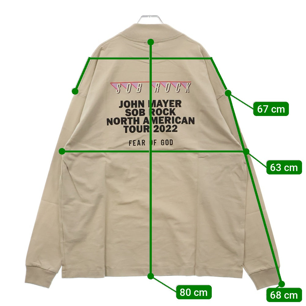 FEAR OF GOD(フィアオブゴッド) Sob Rock Souvenir LS T-Shirt モックネック長袖Tシャツ カットソー トレーナー