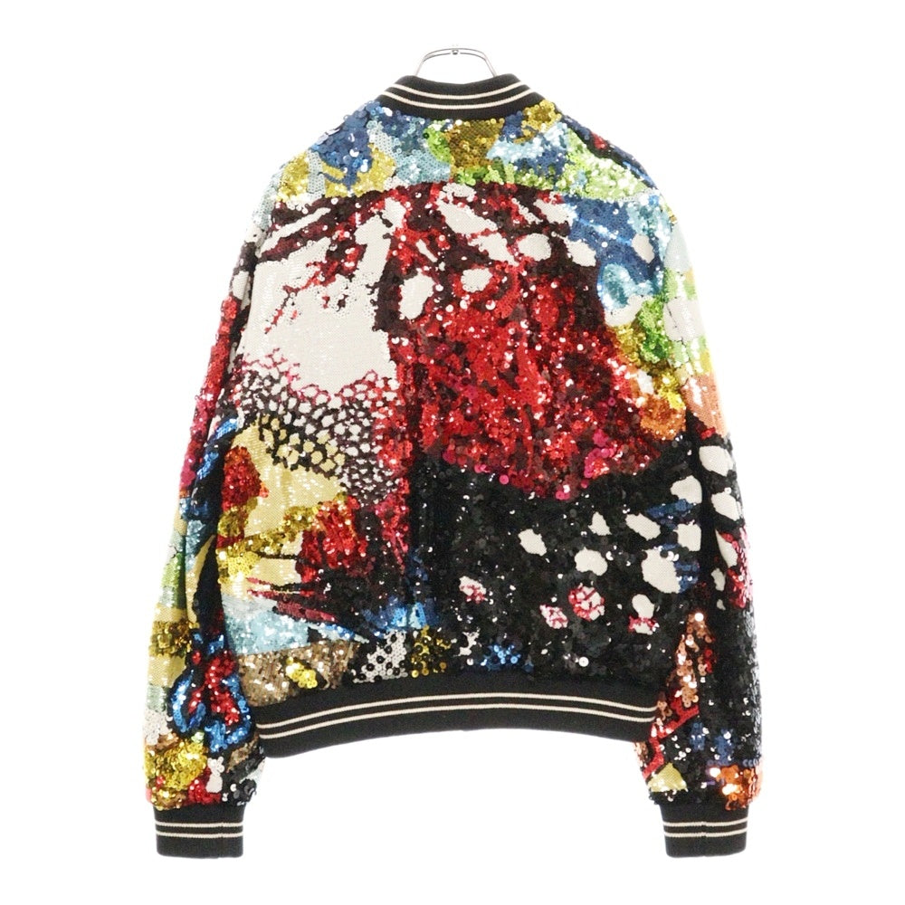 CELINE(セリーヌ) 19SS ×CHRISTIAN MARCLAY SKIZZIX サブレ クリスチャン・マークレー スパンコール ジップアップテディジャケット 2V408865C