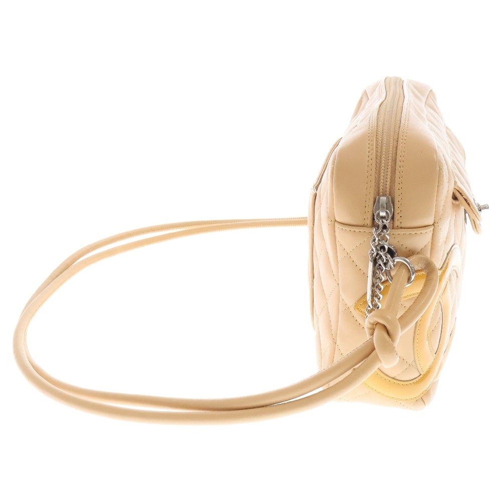 CHANEL(シャネル) カンボンライン ターンロック ショルダーバッグ ベージュ