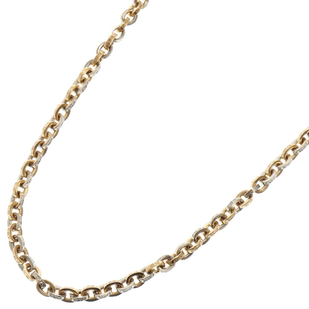 CHROME HEARTS(クロムハーツ) 18K/22K PAPER CHAIN ALTRNTMG LINKS ペーパーチェーン ネックレス 30inch ゴールド/ホワイトゴールド