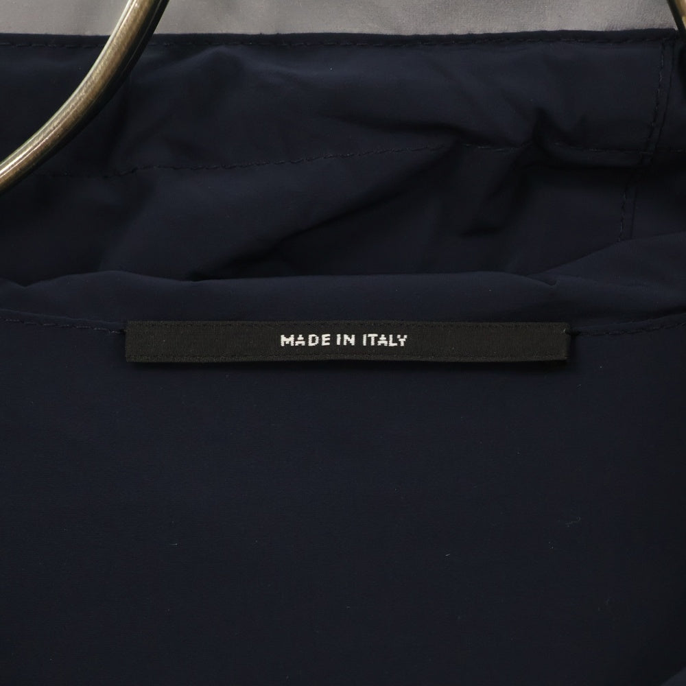 HERMES(エルメス) 総柄 ジップアップ フーデッドリバーシブルジャケット ネイビー