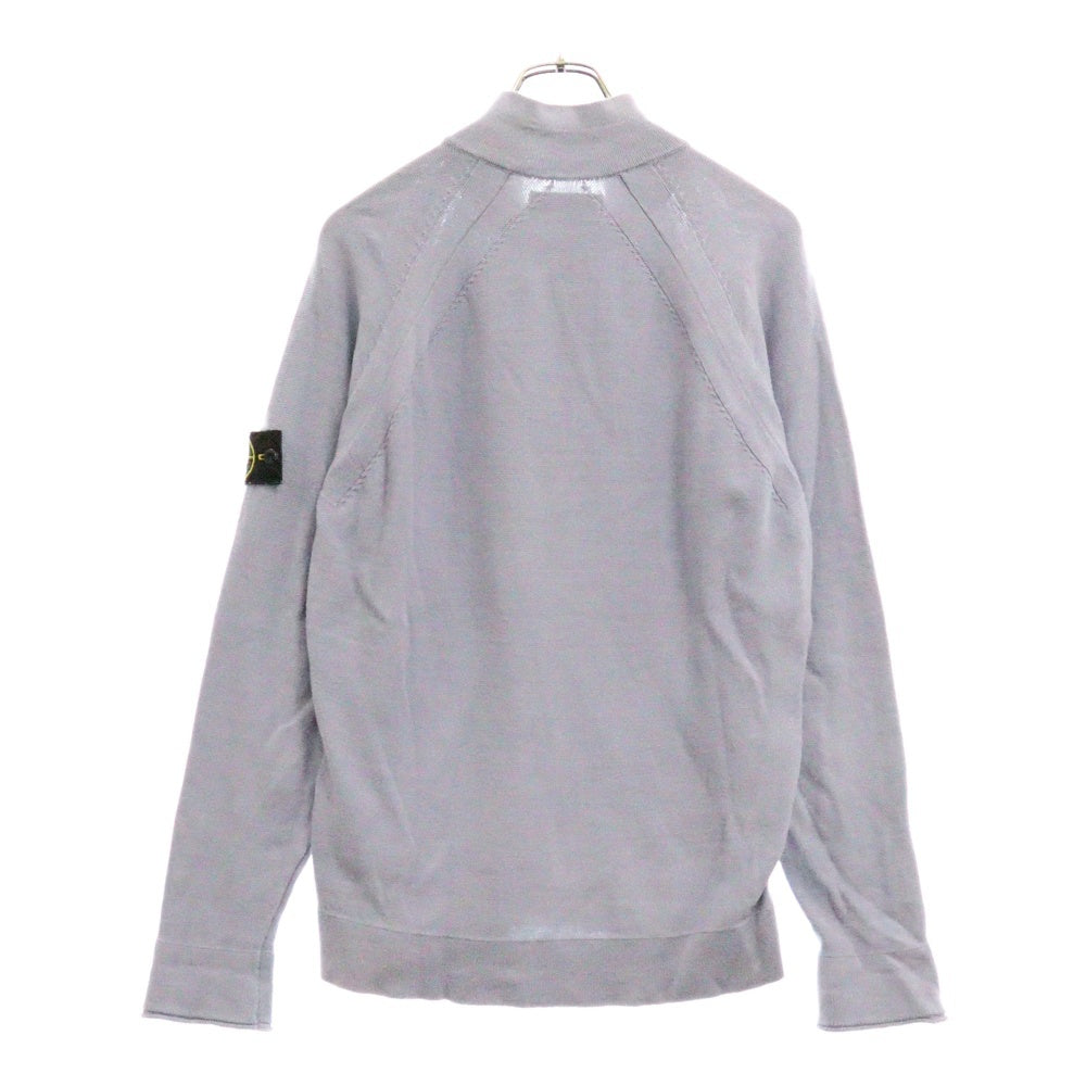 STONE ISLAND(ストーンアイランド) ドライバーズ ジップアップ ニットジャケット ブルー 7015552D2