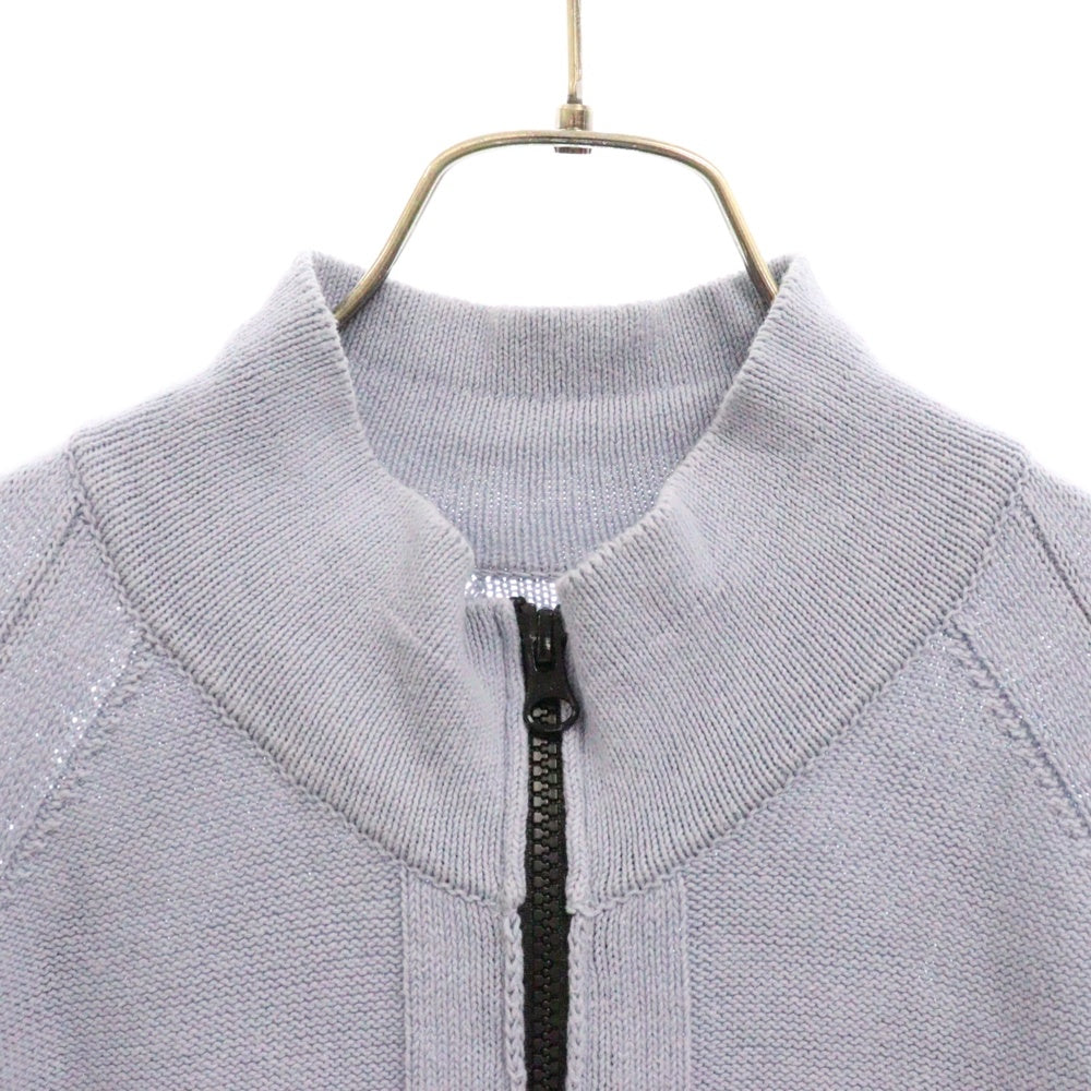 STONE ISLAND(ストーンアイランド) ドライバーズ ジップアップ ニットジャケット ブルー 7015552D2