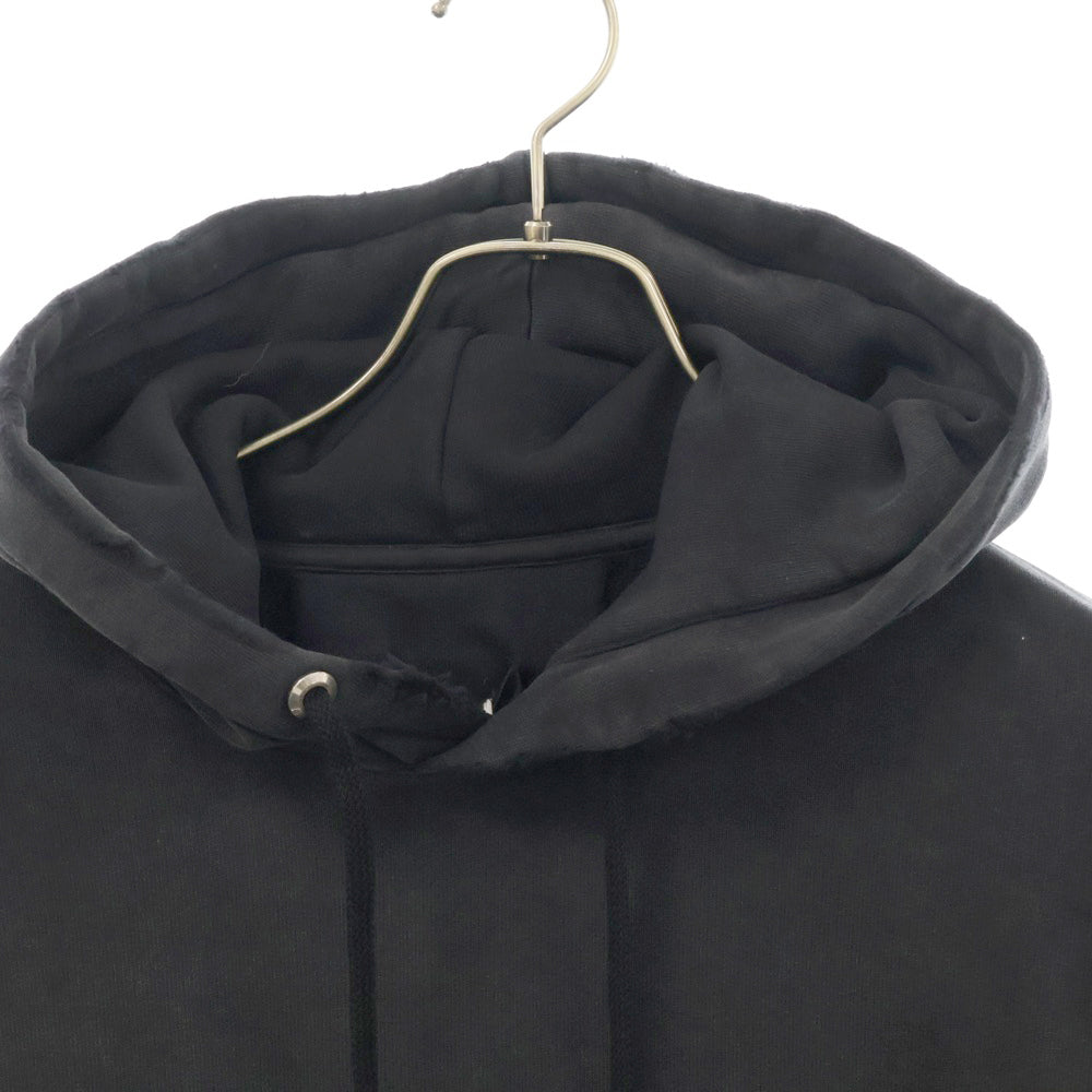 GIVENCHY(ジバンシィ) 21AW ユーズド加工 オーバーサイズ タフティングロゴプルオーバーフーディー パーカー BMJ0D53Y69 ブラック
