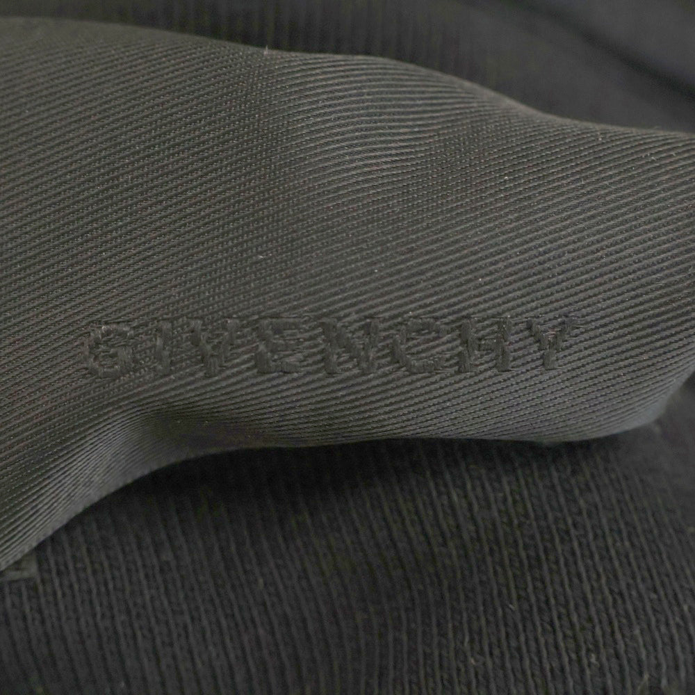 GIVENCHY(ジバンシィ) 21AW ユーズド加工 オーバーサイズ タフティングロゴプルオーバーフーディー パーカー BMJ0D53Y69 ブラック
