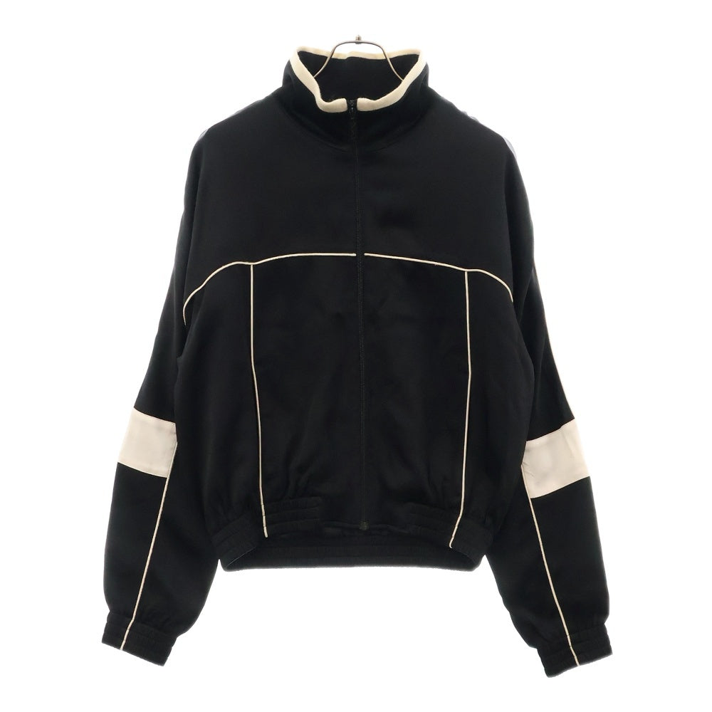 SAINT LAURENT PARIS(サンローランパリ) 23AW パネルデザインハイネックサテンジャケット トラックジャケット V29U 753065 Y3G36 1000 ブラック