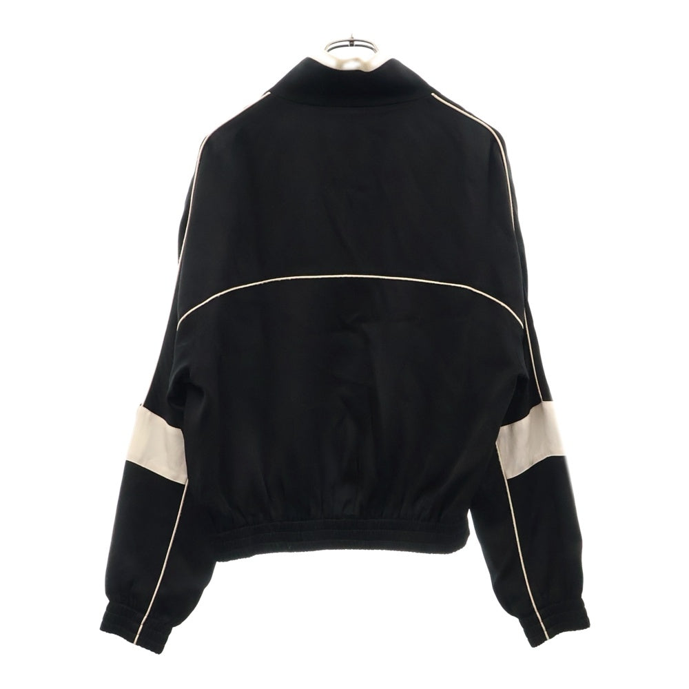 SAINT LAURENT PARIS(サンローランパリ) 23AW パネルデザインハイネックサテンジャケット トラックジャケット V29U 753065 Y3G36 1000 ブラック