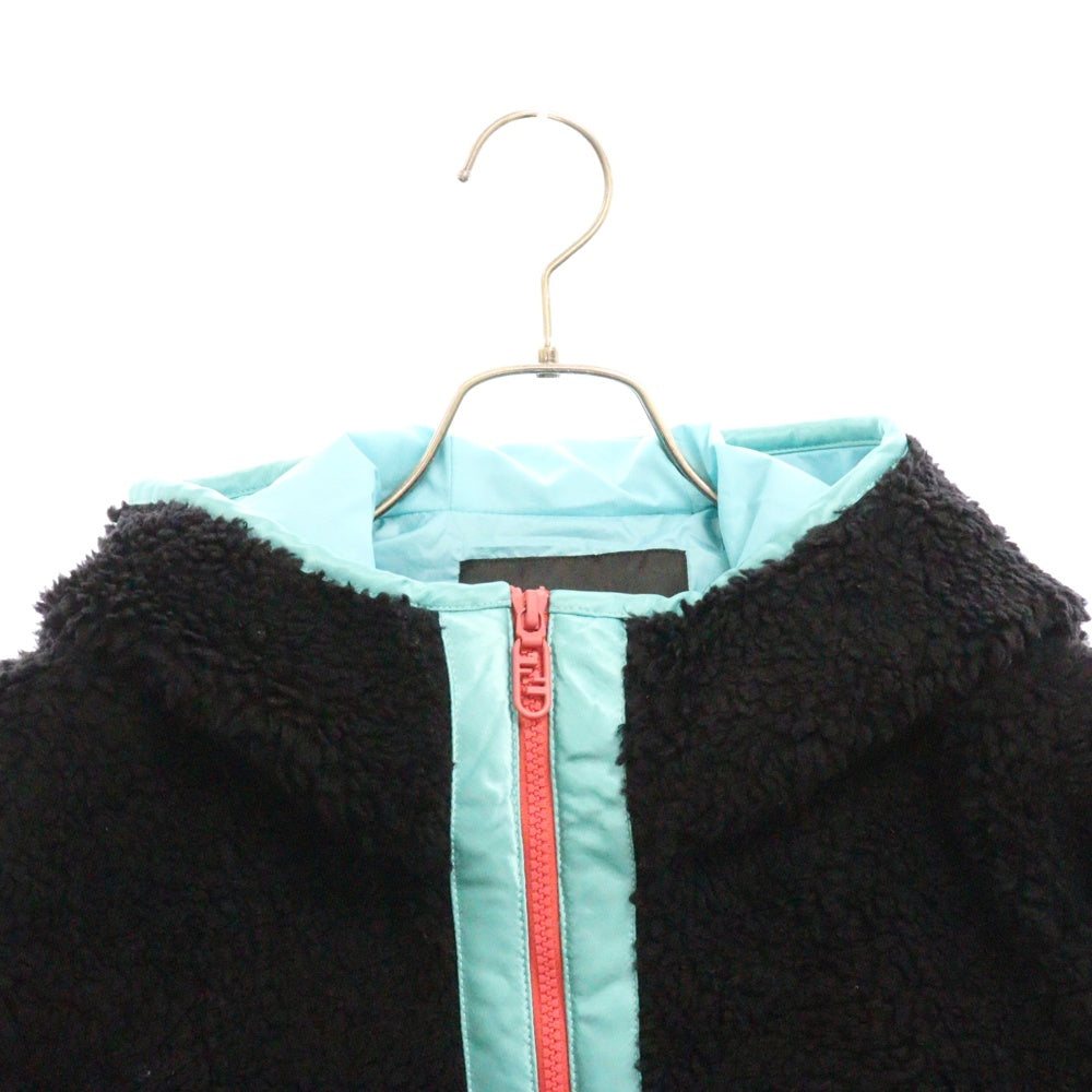 FENDI(フェンディ) Wool Teddy Anorak ウールテディ アノラックフーディ ジャケット FW1214 AMG8 ブラック