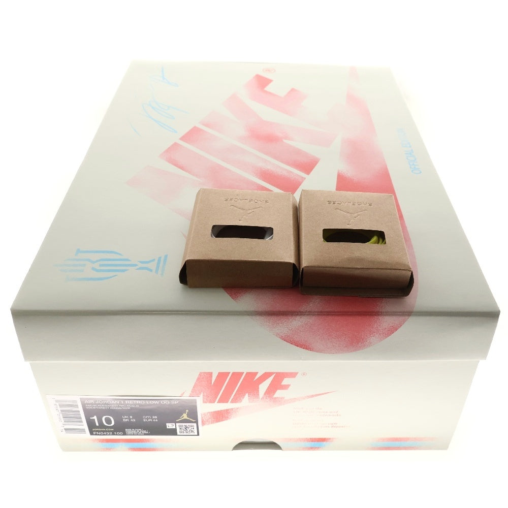 NIKE(ナイキ) ×Trophy Room AIR JORDAN 1 LOW OG トロフィールーム エアジョーダン1 ローカットスニーカー レッド/ブラック US10/28cm FN0432-100