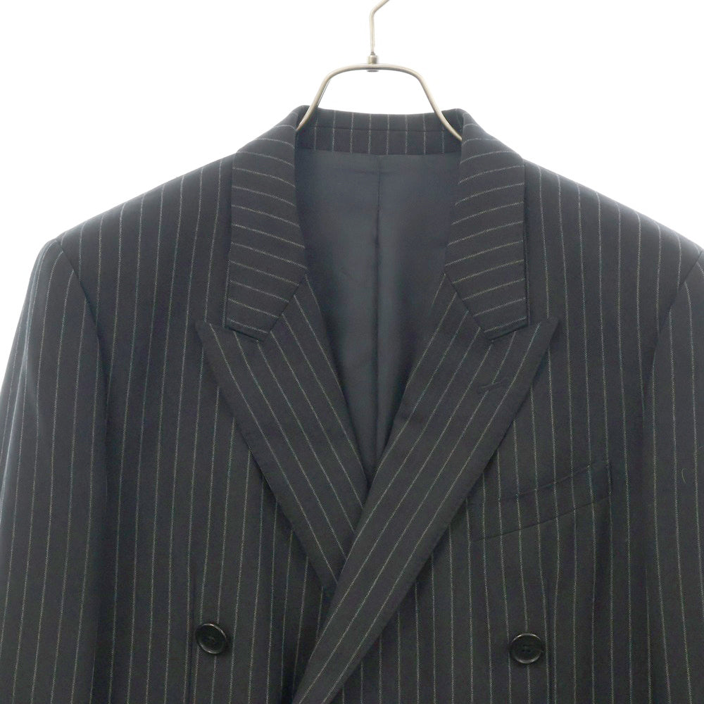 CELINE(セリーヌ) 21SS チョークストライプ レクタングル ダブルブレストジャケット ブラック 2V25D219M