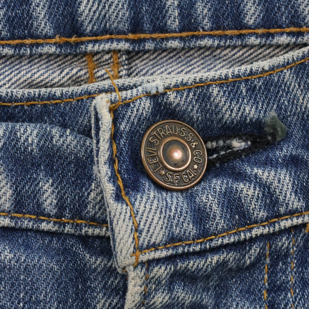 Levi's(リーバイス) 70s VINTAGE 505 66前期 脇割りスモールe 両面タブ ボタン裏刻印5 ジップフライデニムパンツ インディゴ