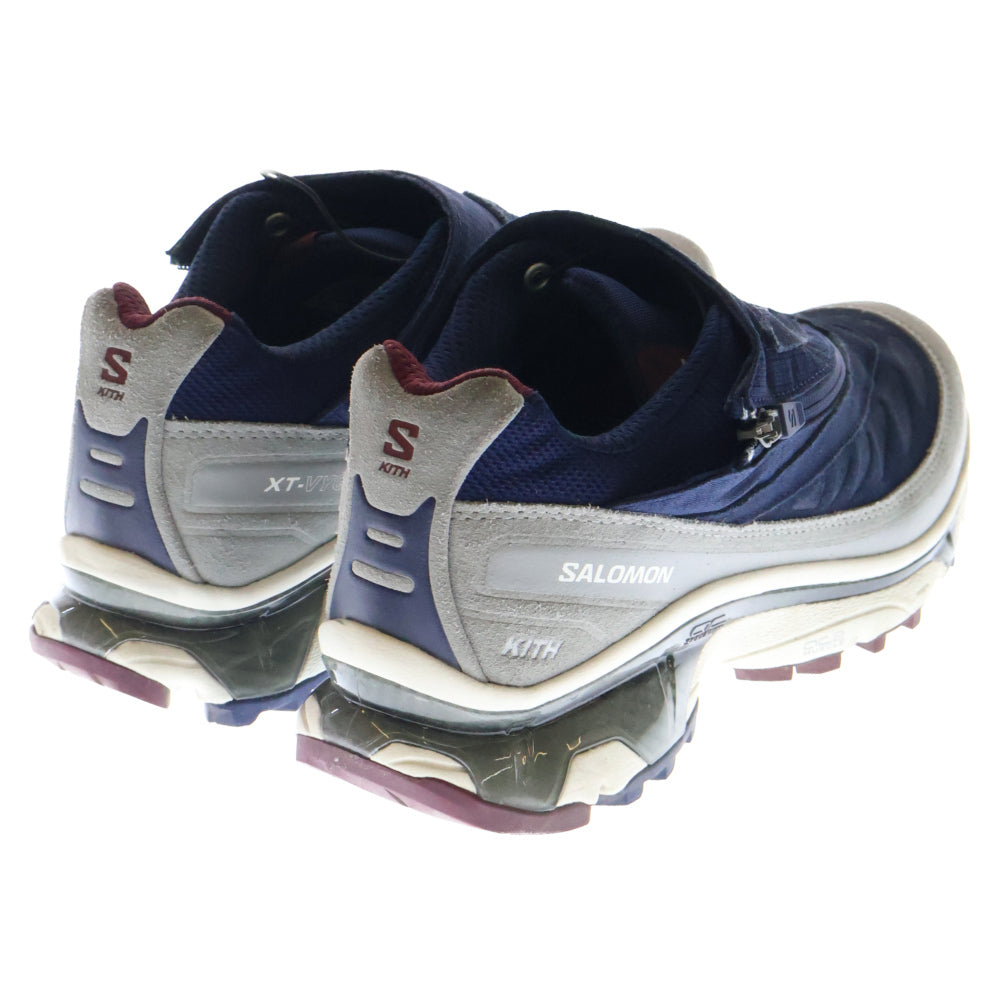 SALOMON(サロモン) ×KITH XT-4K 477738 ジップローカットスニーカー シューズ ネイビー US10/28.0cm