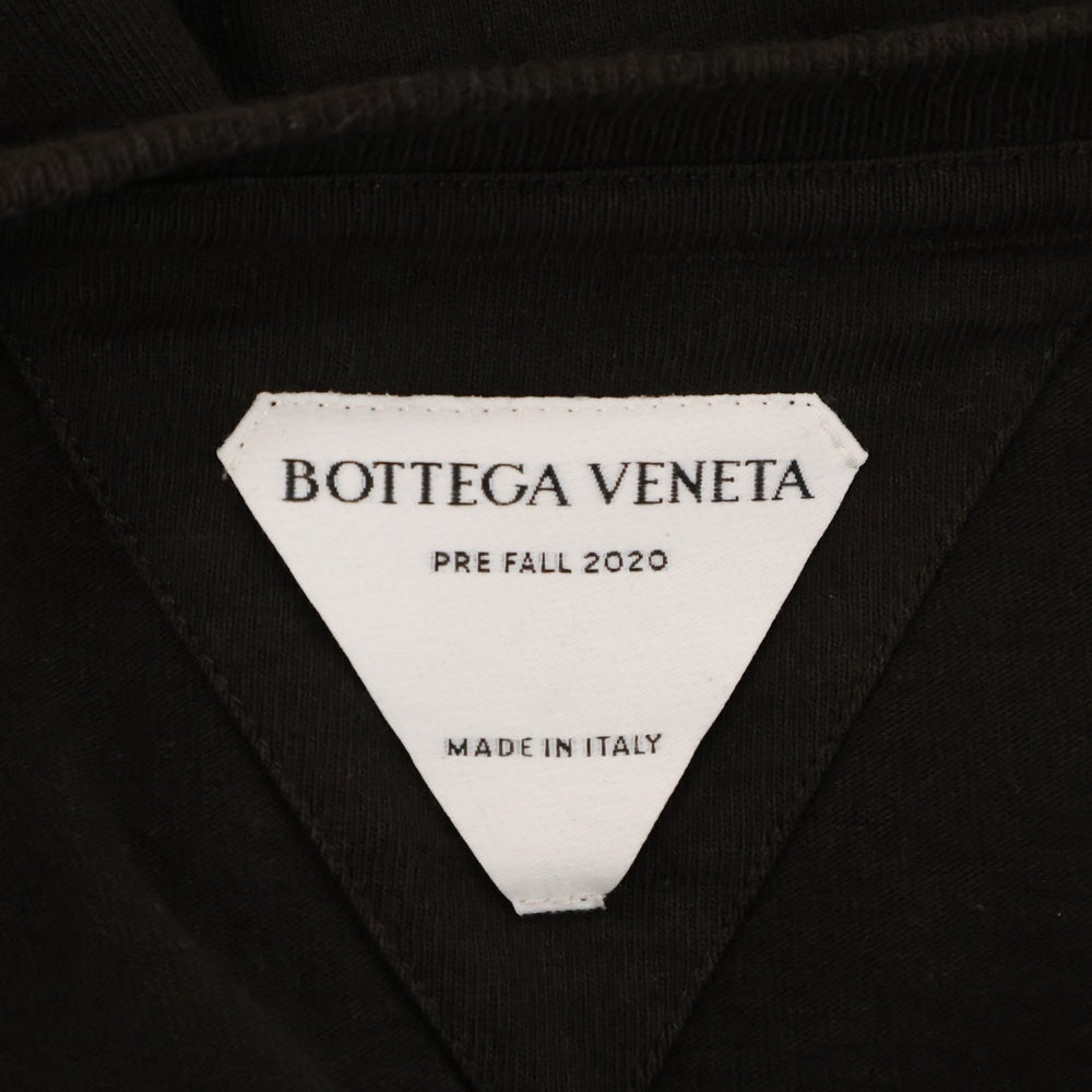 BOTTEGA VENETA(ボッテガヴェネタ) クルーネック ロングスリーブカットソー オーバーサイズ長袖Tシャツ ブラウン 625983 VF1U0