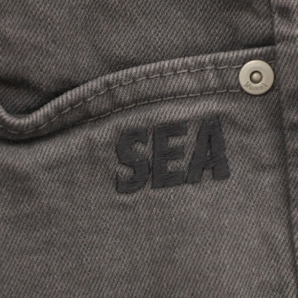 YANUK(ヤヌーク) ×WIND AND SEA ウィンダンシー デニムパンツ ジーンズ グレー 57311502