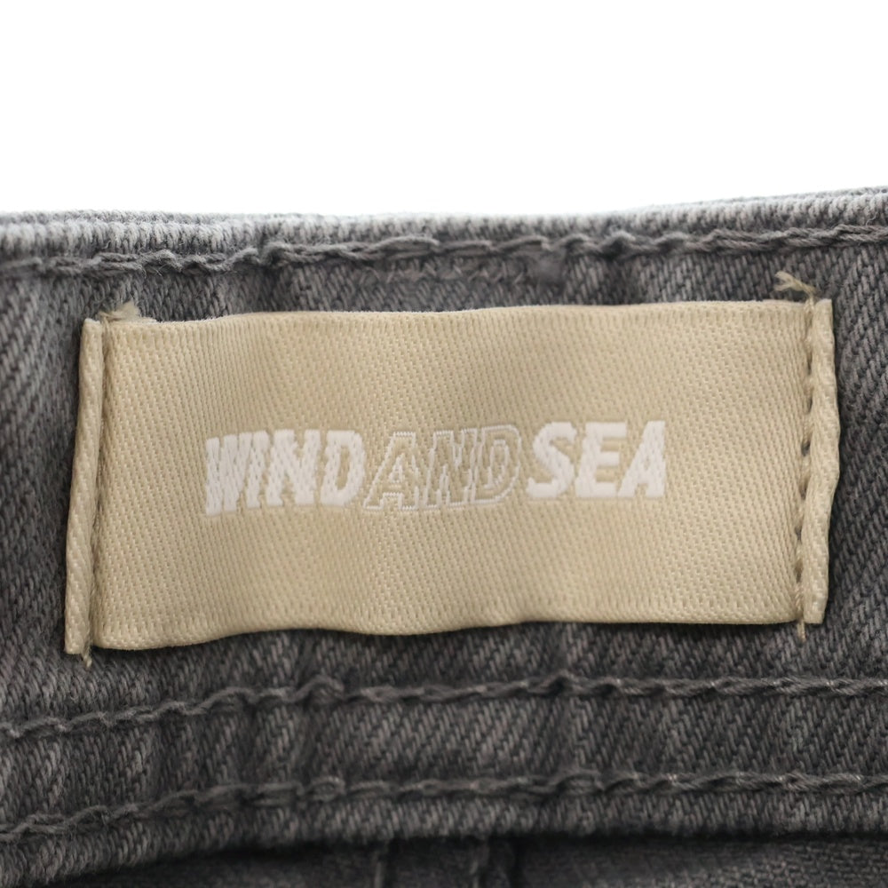 YANUK(ヤヌーク) ×WIND AND SEA ウィンダンシー デニムパンツ ジーンズ グレー 57311502